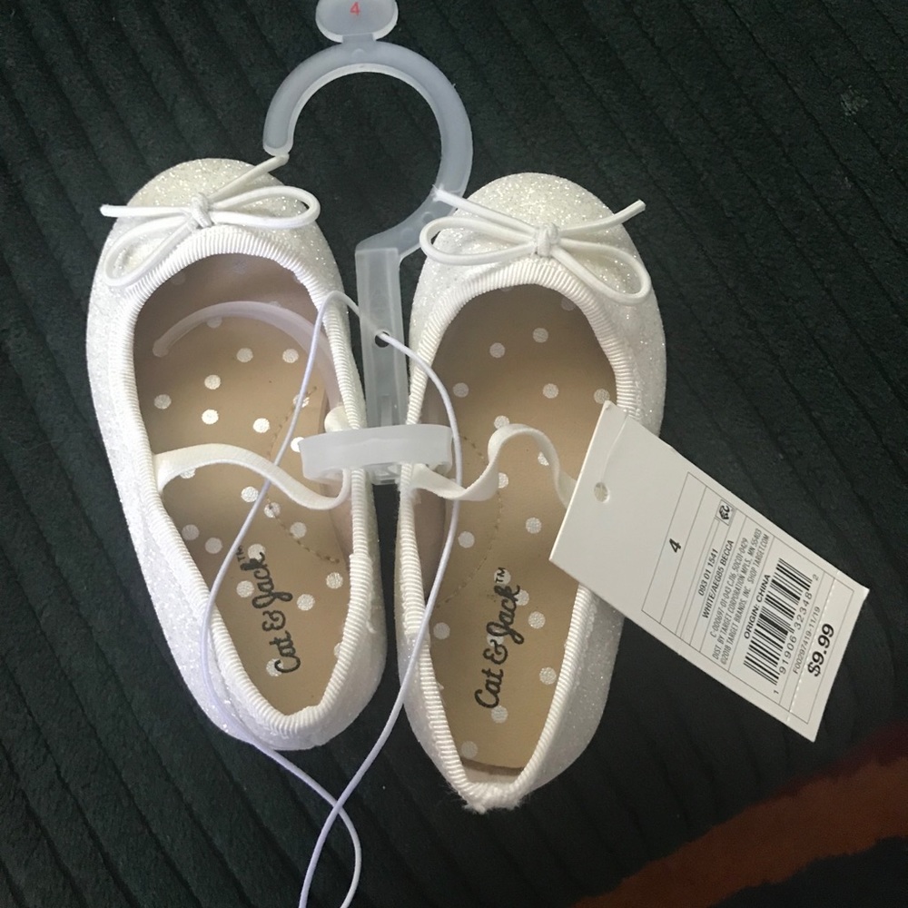 Cat & Jack NWT white infant ballet flats